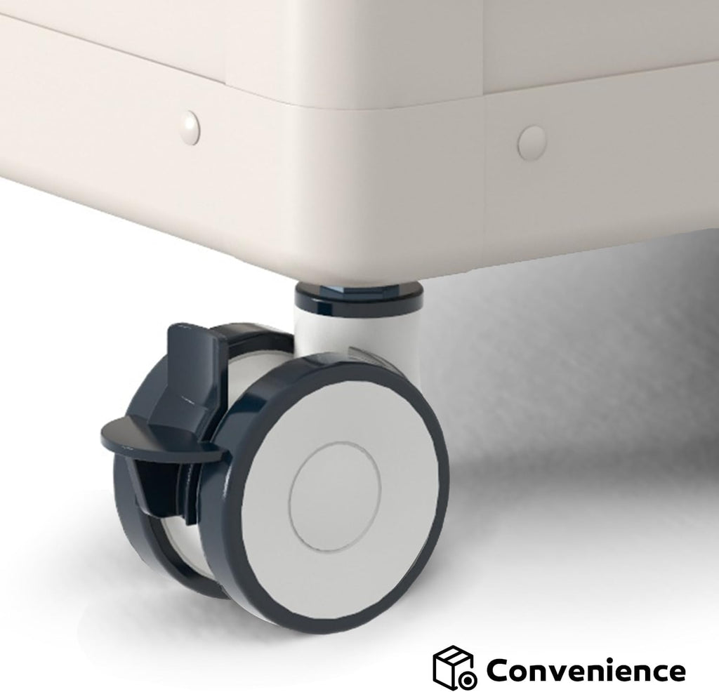 Metal Outdoor Storage Box with Wheels & Lid