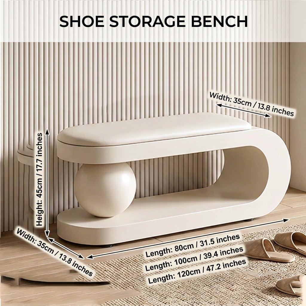 Modern Upholstered Entryway Shoe Bench
