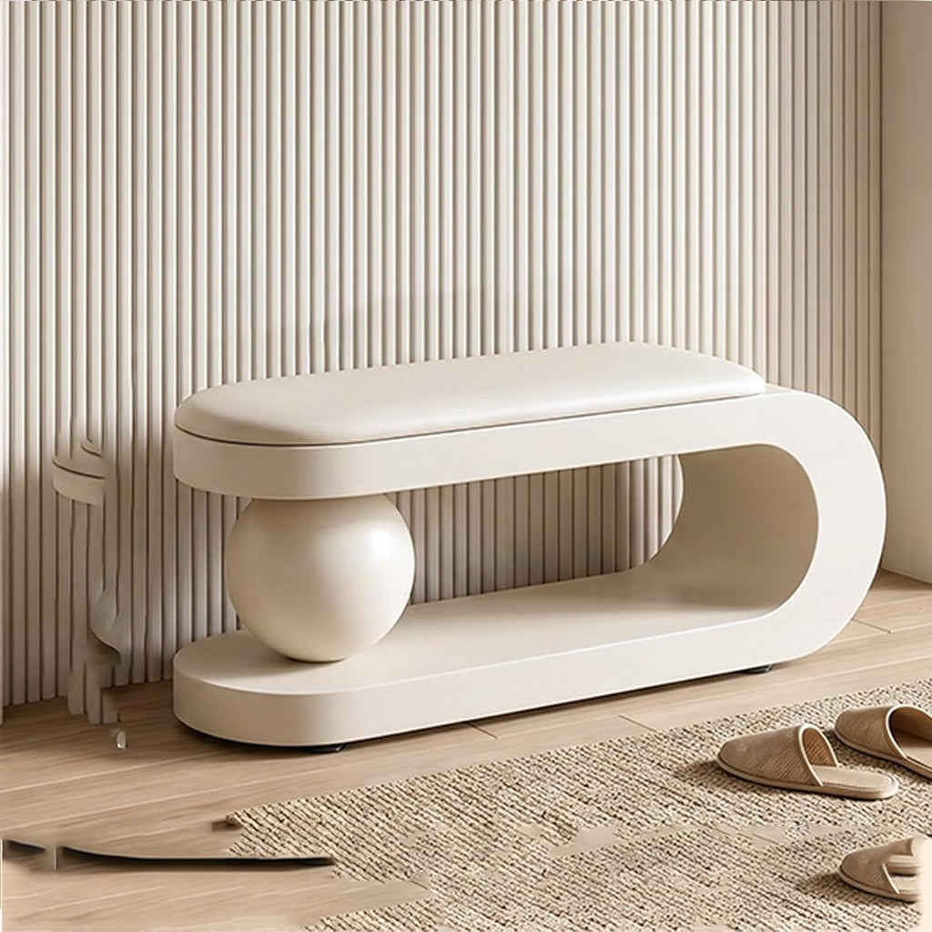 Modern Upholstered Entryway Shoe Bench