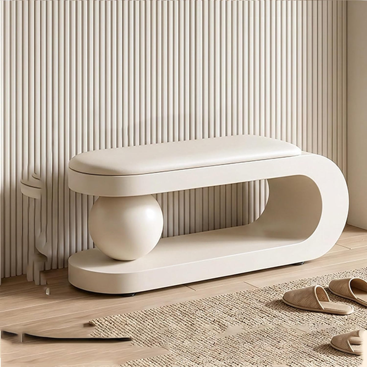 Modern Upholstered Entryway Shoe Bench