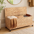 Natural Wicker Storage Trunk Basket